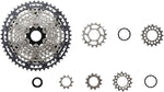Shimano Deore XT CS-M8200-12 Cassette - 12-Speed, 10-51t, Hyperglide+, Micro Spline, Gray/Silver - Cassettes - Deore XT CS-M8200 12-Speed Cassette