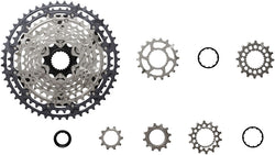 Shimano Deore XT CS-M8200-12 Cassette - 12-Speed, 10-51t, Hyperglide+, Micro Spline, Gray/Silver - Cassettes - Deore XT CS-M8200 12-Speed Cassette