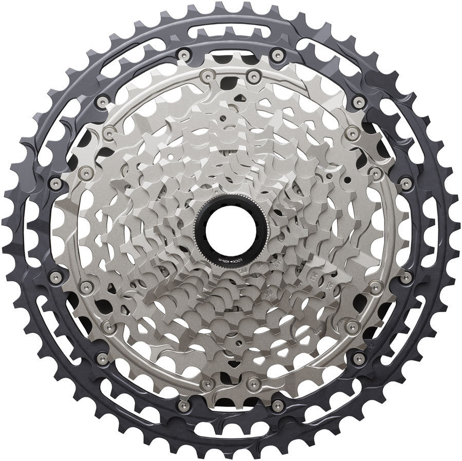 Shimano Deore XT CS-M8200-12 Cassette - 12-Speed, 10-51t, Hyperglide+, Micro Spline, Gray/Silver MPN: ICSM8200051 UPC: 192790305479 Cassettes Deore XT CS-M8200 12-Speed Cassette