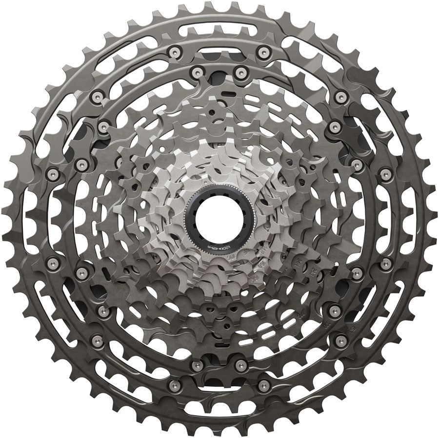 Shimano XTR CS-M9200-12 Cassette - 12-Speed, 10-51t, Hyperglide+, Micro Spline, Gray MPN: ICSM9200051 UPC: 192790305462 Cassettes XTR CS-M9200 12-Speed Cassette