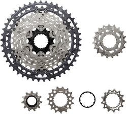 Shimano Deore XT CS-M8200-12 Cassette - 12-Speed, 9-45t, Hyperglide+, Micro Spline, Gray/Silver MPN: ICSM8200945 UPC: 192790305486 Cassettes Deore XT CS-M8200 12-Speed Cassette