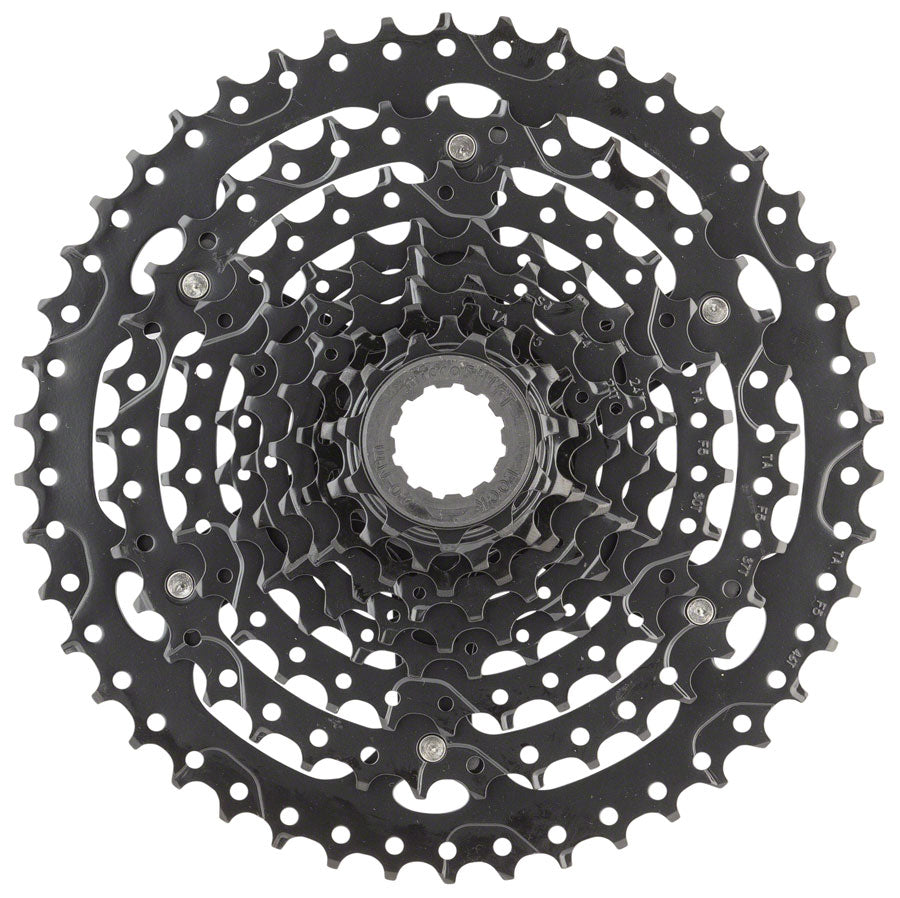 microSHIFT ADVENT Cassette - 9 Speed, 11-46T, ED Black, Hardened Steel Cogs MPN: CS-H093 11-46 UPC: 657993259610 Cassettes ADVENT Cassette