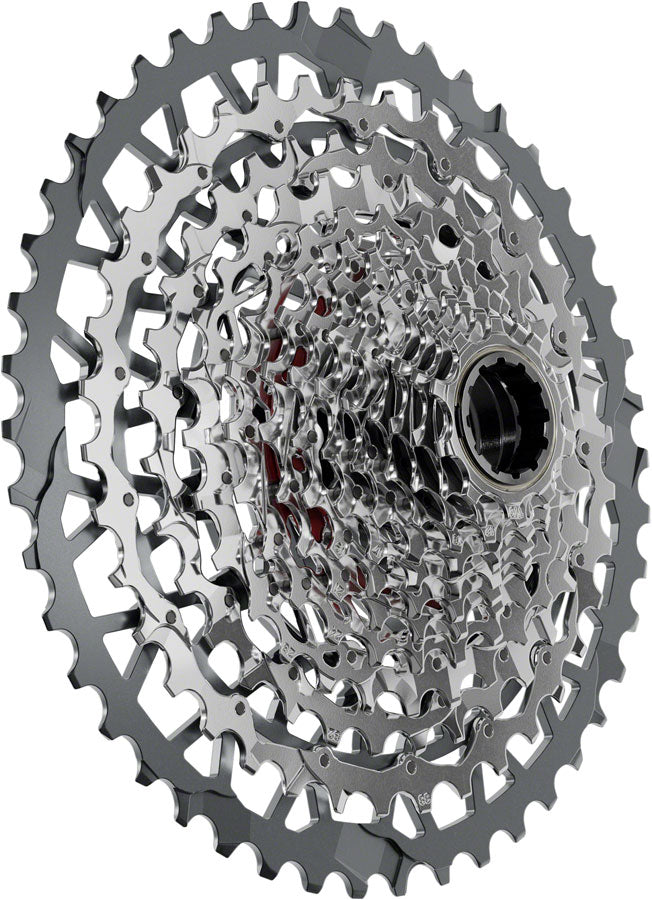SRAM Rival XPLR XG-1351 Cassette - 13-Speed, 10-46t, For XDR Driver, Silver, E1 - Cassettes - Rival XPLR XG-1351 13-Speed Cassette E1