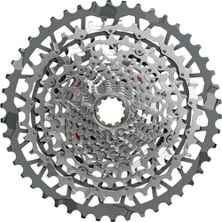 SRAM Rival XPLR XG-1351 Cassette - 13-Speed, 10-46t, For XDR Driver, Silver, E1 MPN: 00.2418.157.000 UPC: 710845915215 Cassettes Rival XPLR XG-1351 13-Speed Cassette E1
