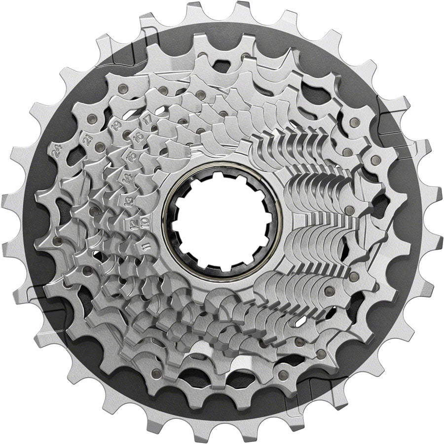 パーツ SRAM FORCE XG-1270 10-28T XDR SRAM Force XG-1270 Cassette - 12-Speed, 10-28t, Silver, For XDR