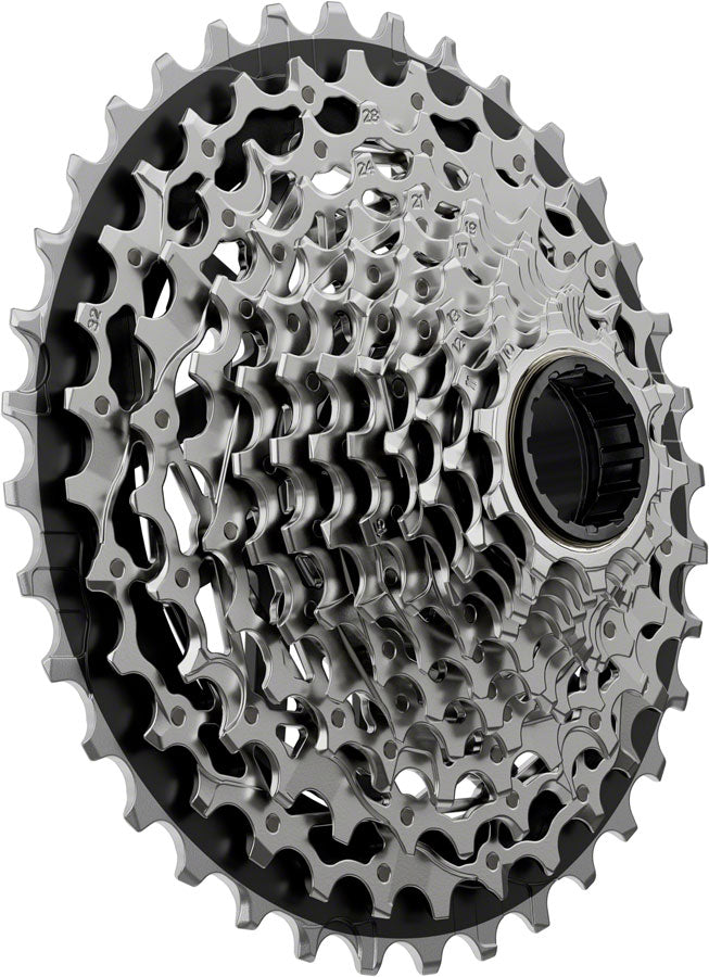 SRAM Force XG-1270 Cassette - 12-Speed, 10-36t, Silver, For XDR Driver Body, E1 - Cassettes - Force AXS XG-1270 12-Speed Cassette