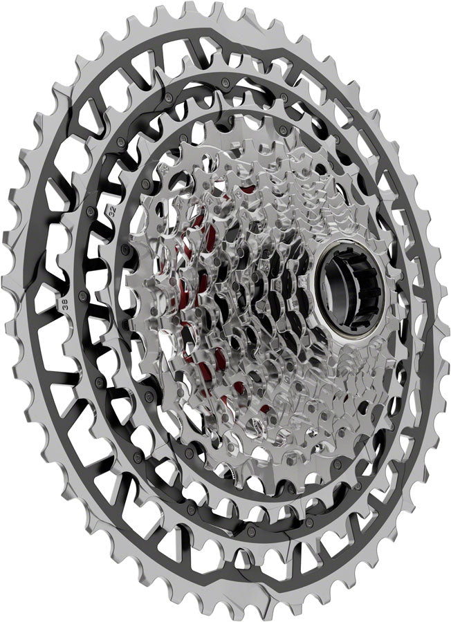 SRAM Force XPLR XG-1371 Cassette - 13-Speed, 10-46t, For XDR Driver, Silver, E1 - Cassettes - Force XPLR XG-1371 13-Speed Cassette E1