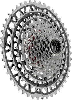 SRAM Force XPLR XG-1371 Cassette - 13-Speed, 10-46t, For XDR Driver, Silver, E1 - Cassettes - Force XPLR XG-1371 13-Speed Cassette E1