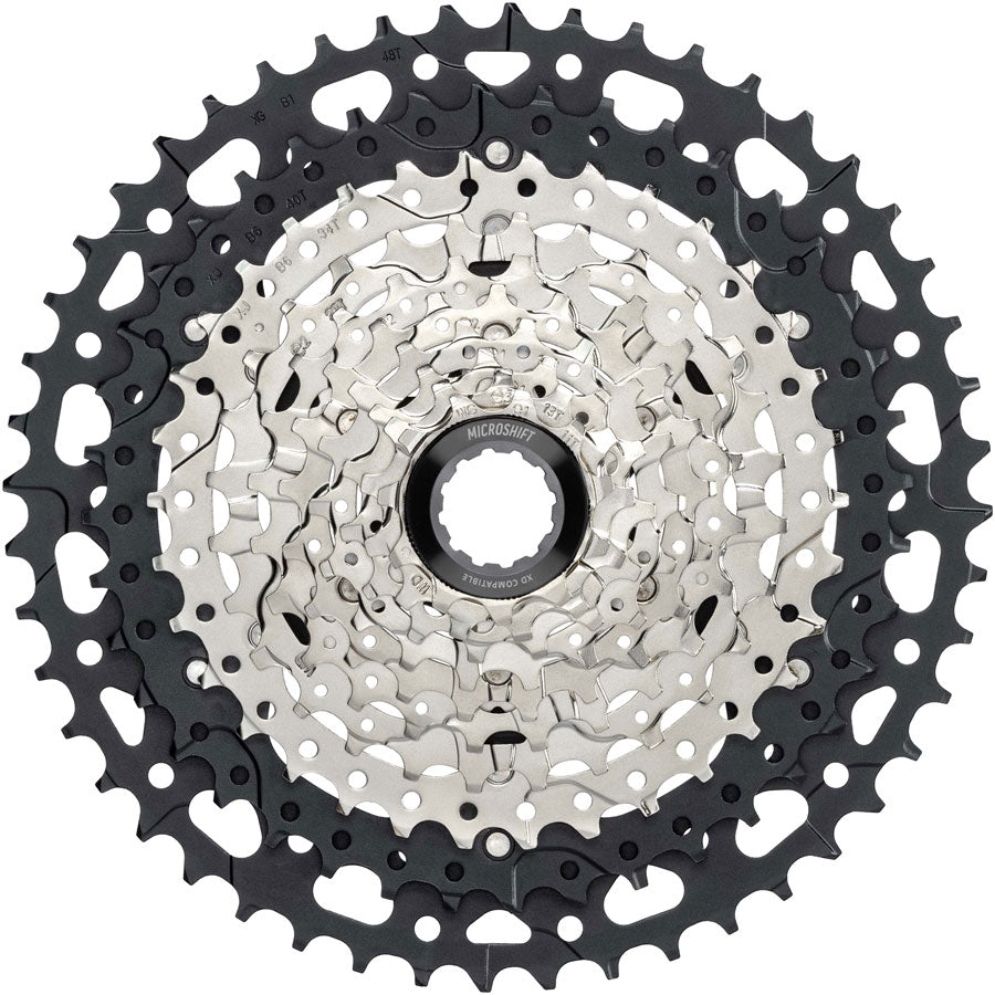 microSHIFT Advent MX 1x10-Speed Groupset - MX Trail Shifter, MX Rear Derailleur, Steel Cage, Clutched, 11-48t Cassette, MPN: PK-M7000 Kit-In-A-Box Mtn Group Advent MX 1x 10-Speed Groupset