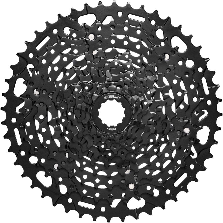 microSHIFT Advent MX H-Series Cassette - 10-Speed, 11-48t, ED Black, For HG Driver