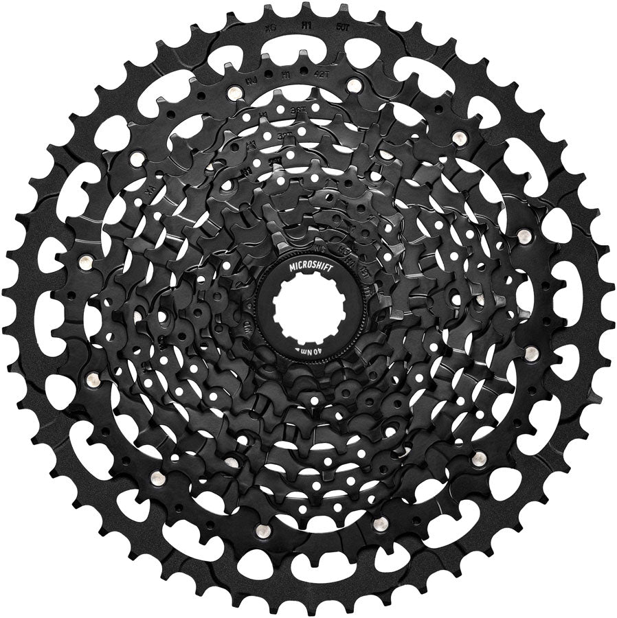 microSHIFT Advent MX H-Series Cassette - 11-Speed, 11-50t, ED Black, For HG Driver MPN: CS-H114 1150 Cassettes Advent MX H-Series Cassette