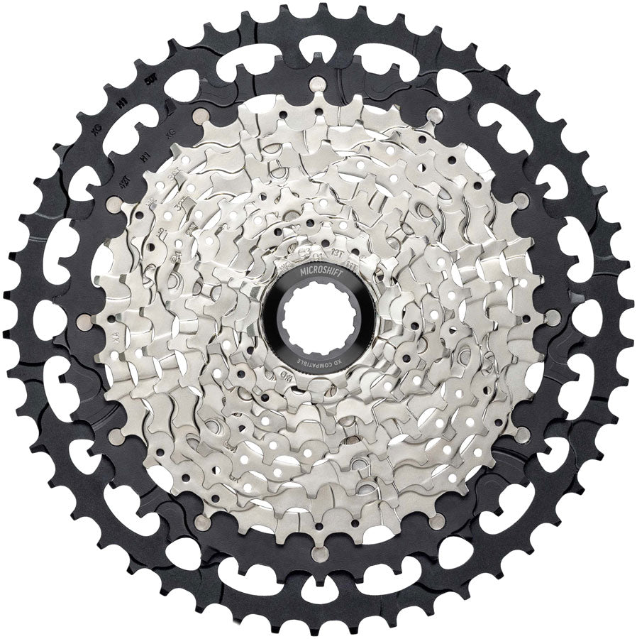 microSHIFT Advent MX G-Series Cassette - 11-Speed, 11-50t, Aluminum Spider, Silver/Black, For XD Driver MPN: CS-XD116 1150 Cassettes Advent MX G-Series Cassette