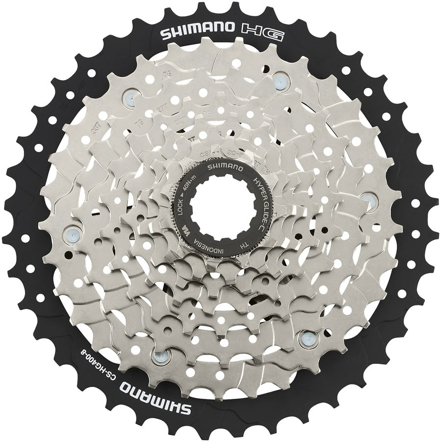 Shimano CS-HG400-8 Cassette - 8 Speed, 11-45t, Silver