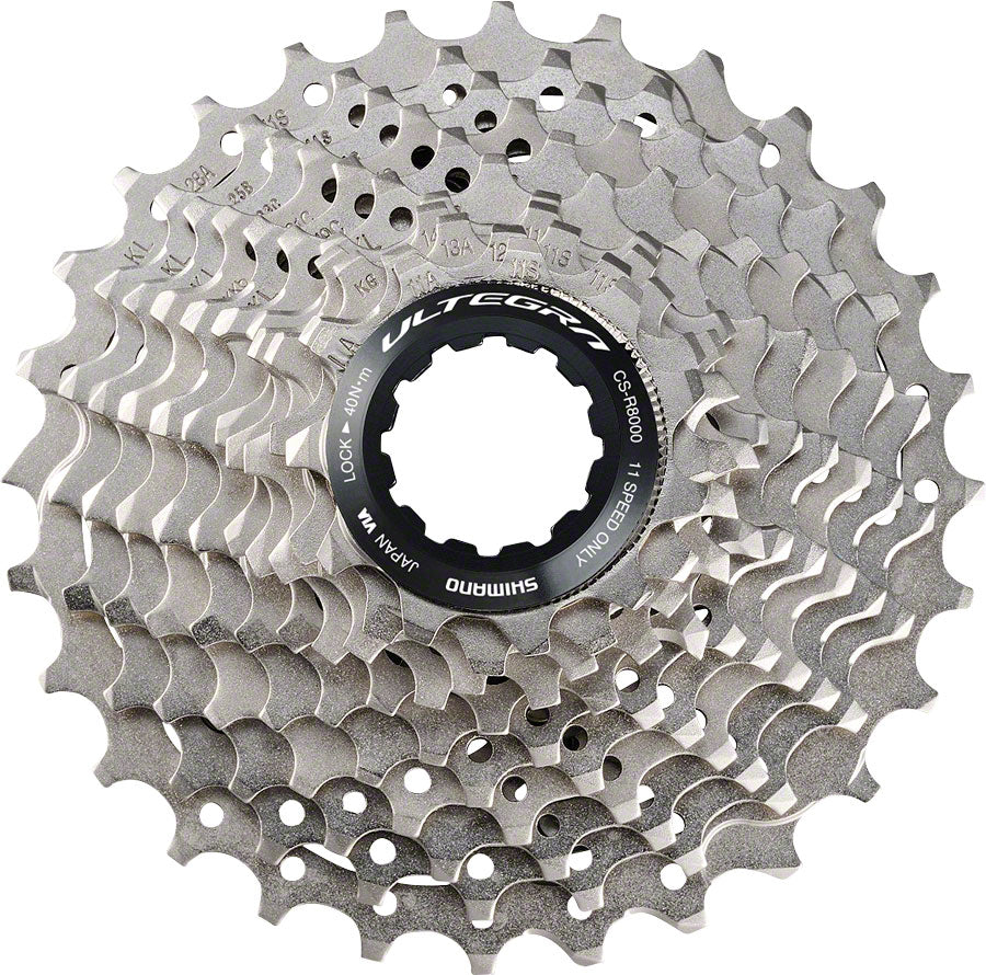 Shimano Ultegra CS-R8000 Cassette - 11 Speed, 11-32t, Silver MPN: ICSR800011132 UPC: 689228623347 Cassettes Ultegra CS-R8000 11-Speed Cassette