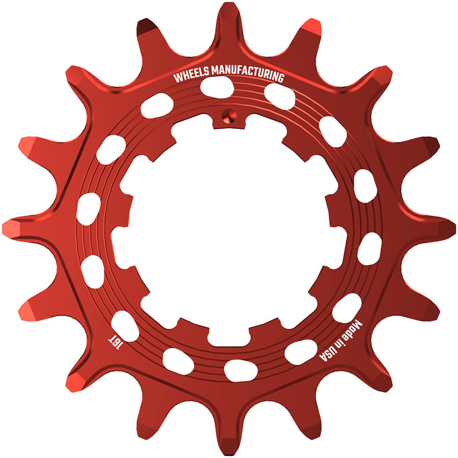 Wheels Manufacturing SOLO HG Cog - 16t, Fits SOLO-HG Kits, Red