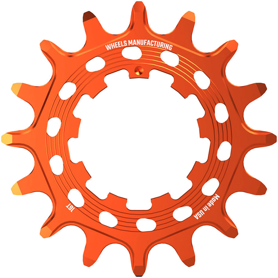 Wheels Manufacturing SOLO HG Cog - 16t, Fits SOLO-HG Kits, Orange