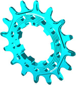 Wheels Manufacturing SOLO HG Cog - 16t, Fits SOLO-HG Kits, Teal - Driver and Single Cog - Solo-HG Narrow-Wide Single Speed Cog
