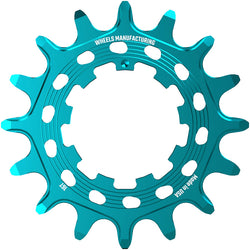 Wheels Manufacturing SOLO HG Cog - 16t, Fits SOLO-HG Kits, Teal MPN: SOLO-HG-16T-5 UPC: 810124713614 Driver and Single Cog Solo-HG Narrow-Wide Single Speed Cog