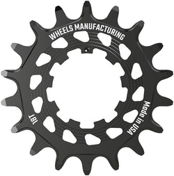 Wheels Manufacturing SOLO HG Cog - 18t, Fits SOLO-HG Kits, Black MPN: SOLO-HG-18T-1 UPC: 810124713652 Driver and Single Cog Solo-HG Narrow-Wide Single Speed Cog