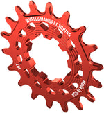 Wheels Manufacturing SOLO HG Cog - 18t, Fits SOLO-HG Kits, Red - Driver and Single Cog - Solo-HG Narrow-Wide Single Speed Cog