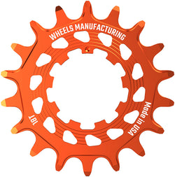 Wheels Manufacturing SOLO HG Cog - 18t, Fits SOLO-HG Kits, Orange MPN: SOLO-HG-18T-3 UPC: 810124713676 Driver and Single Cog Solo-HG Narrow-Wide Single Speed Cog
