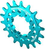 Wheels Manufacturing SOLO HG Cog - 18t, Fits SOLO-HG Kits, Teal - Driver and Single Cog - Solo-HG Narrow-Wide Single Speed Cog