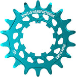 Wheels Manufacturing SOLO HG Cog - 18t, Fits SOLO-HG Kits, Teal MPN: SOLO-HG-18T-5 UPC: 810124713683 Driver and Single Cog Solo-HG Narrow-Wide Single Speed Cog