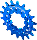 Wheels Manufacturing SOLO HG Cog - 18t, Fits SOLO-HG Kits, Blue - Driver and Single Cog - Solo-HG Narrow-Wide Single Speed Cog