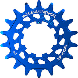 Wheels Manufacturing SOLO HG Cog - 18t, Fits SOLO-HG Kits, Blue MPN: SOLO-HG-18T-6 UPC: 810124713690 Driver and Single Cog Solo-HG Narrow-Wide Single Speed Cog