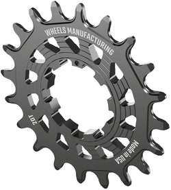 Wheels Manufacturing SOLO HG Cog - 20t, Fits SOLO-HG Kits, Black - Driver and Single Cog - Solo-HG Narrow-Wide Single Speed Cog