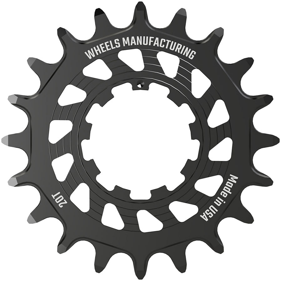 Wheels Manufacturing SOLO HG Cog - 20t, Fits SOLO-HG Kits, Black MPN: SOLO-HG-20T-1 UPC: 810124713720 Driver and Single Cog Solo-HG Narrow-Wide Single Speed Cog
