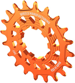 Wheels Manufacturing SOLO HG Cog - 20t, Fits SOLO-HG Kits, Orange - Driver and Single Cog - Solo-HG Narrow-Wide Single Speed Cog
