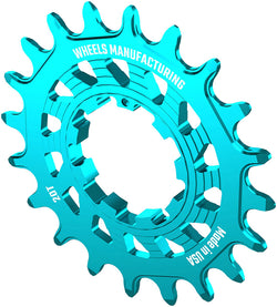 Wheels Manufacturing SOLO HG Cog - 20t, Fits SOLO-HG Kits, Teal - Driver and Single Cog - Solo-HG Narrow-Wide Single Speed Cog