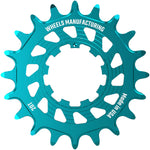 Wheels Manufacturing SOLO HG Cog - 20t, Fits SOLO-HG Kits, Teal MPN: SOLO-HG-20T-5 UPC: 810124713751 Driver and Single Cog Solo-HG Narrow-Wide Single Speed Cog