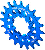 Wheels Manufacturing SOLO HG Cog - 20t, Fits SOLO-HG Kits, Blue - Driver and Single Cog - Solo-HG Narrow-Wide Single Speed Cog