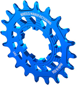 Wheels Manufacturing SOLO HG Cog - 20t, Fits SOLO-HG Kits, Blue - Driver and Single Cog - Solo-HG Narrow-Wide Single Speed Cog