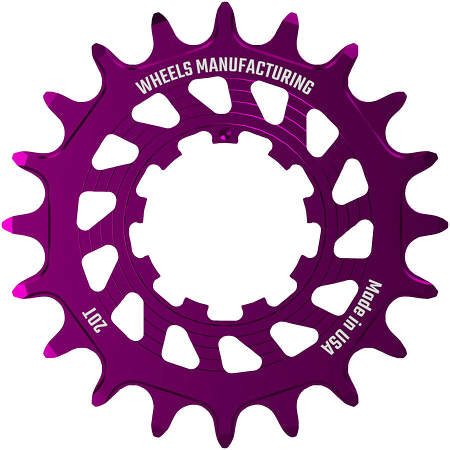 Wheels Manufacturing SOLO HG Cog - 20t, Fits SOLO-HG Kits, Purple