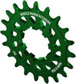 Wheels Manufacturing SOLO HG Cog - 20t, Fits SOLO-HG Kits, Green - Driver and Single Cog - Solo-HG Narrow-Wide Single Speed Cog
