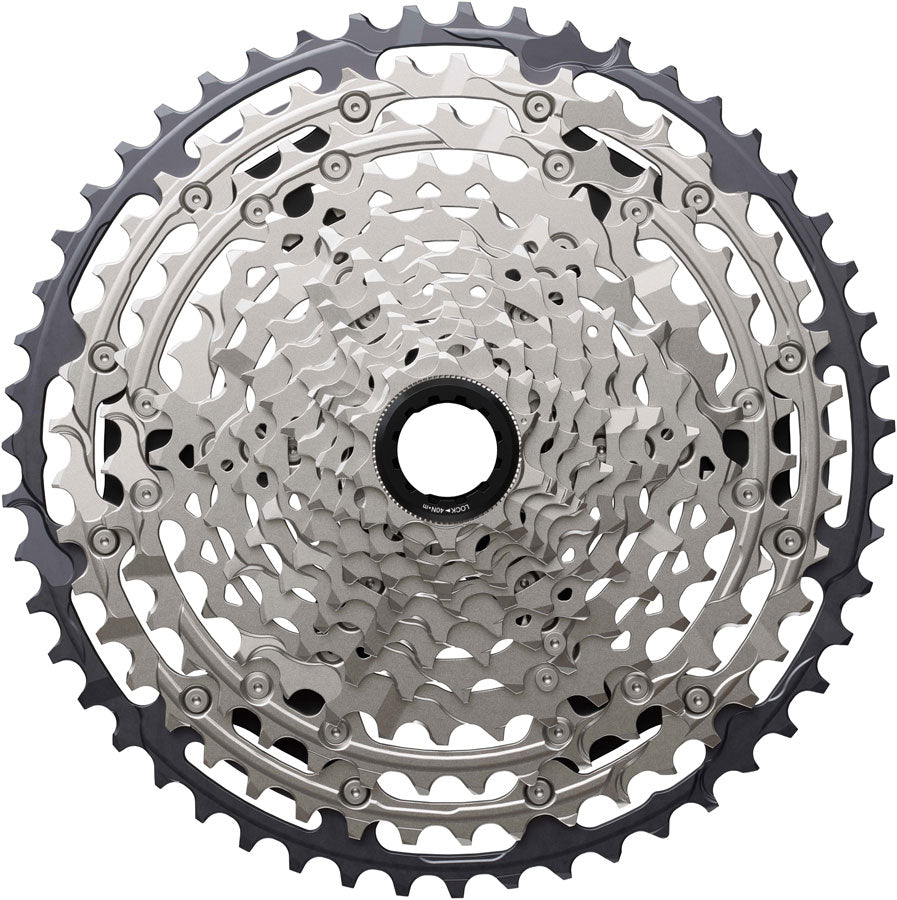 Shimano Deore CS-M7200-12 Cassette - 12-Speed, 10-51t, Hyperglide+, Micro Spline, Silver/Black MPN: ICSM7200051 UPC: 192790227634 Cassettes Deore CS-M7200-12 Cassette