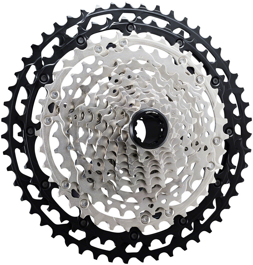 Shimano XT CS-M8100 Cassette - 12-Speed, 10-51t, Silver/Black, Micro Spline - Cassettes - Deore XT CS-M8100 12-Speed Cassette