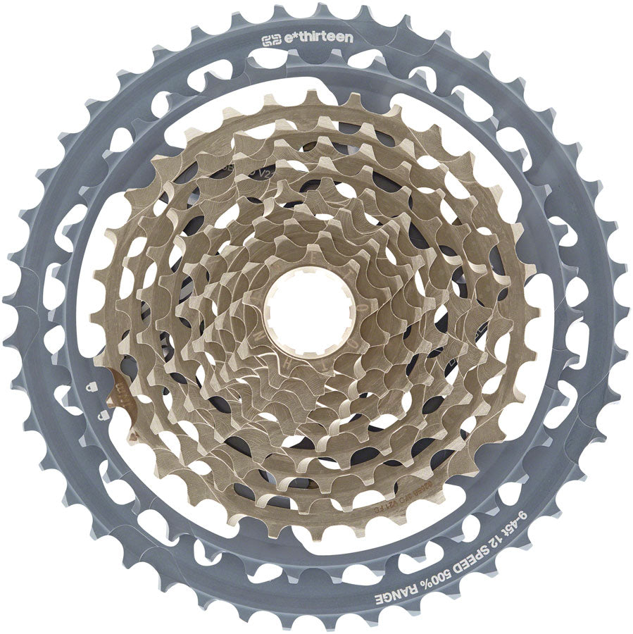 e*thirteen Helix Race Cassette - 12-Speed, 9-45t, Gray MPN: FW2HRA-101 Cassettes Helix Race 12-Speed 9-45t Cassette