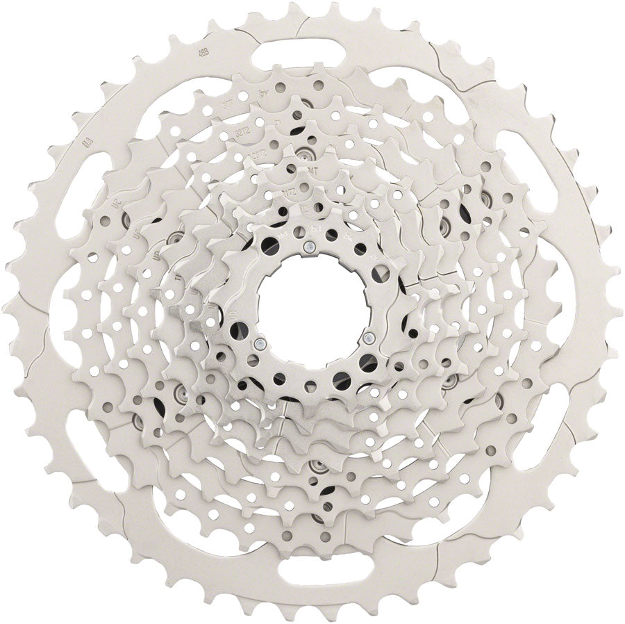 Shimano Deore CS-M4100-10 Cassette - 10-Speed, 11-46t, Silver MPN: ECSM410010146 UPC: 192790620756 Cassettes Deore M4100 Cassette