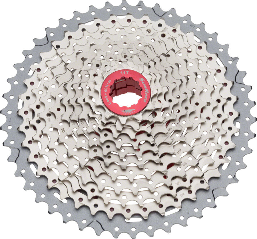 SunRace MX8 Cassette - 11 Speed, 11-46t, Silver MPN: CSMX8.EAZR.XS1.BX Cassettes MX8 11 Speed Cassette