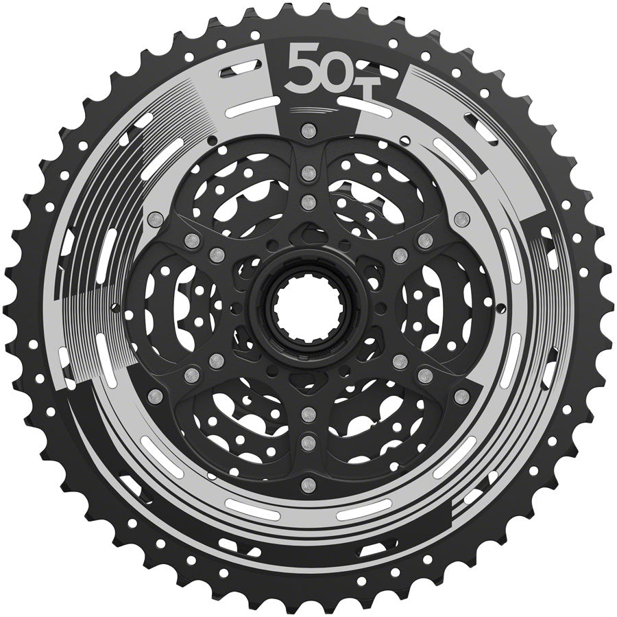 SunRace M993 Cassette - 9 Speed, 11-50t, ED Black, Alloy Spider and Lockring - Cassettes - M993 9-Speed Cassette