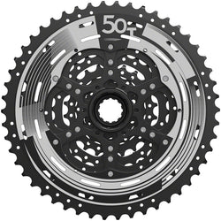 SunRace M993 Cassette - 9 Speed, 11-50t, ED Black, Alloy Spider and Lockring - Cassettes - M993 9-Speed Cassette