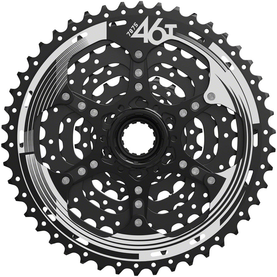 SunRace M993 Cassette - 9 Speed, 11-46t, Alloy Spider and Lockring, ED Black - Cassettes - M993 9-Speed Cassette