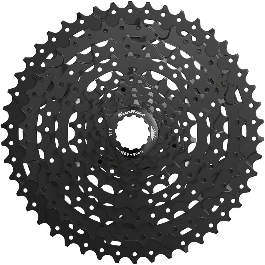 SunRace M993 Cassette - 9 Speed, 11-46t, Alloy Spider and Lockring