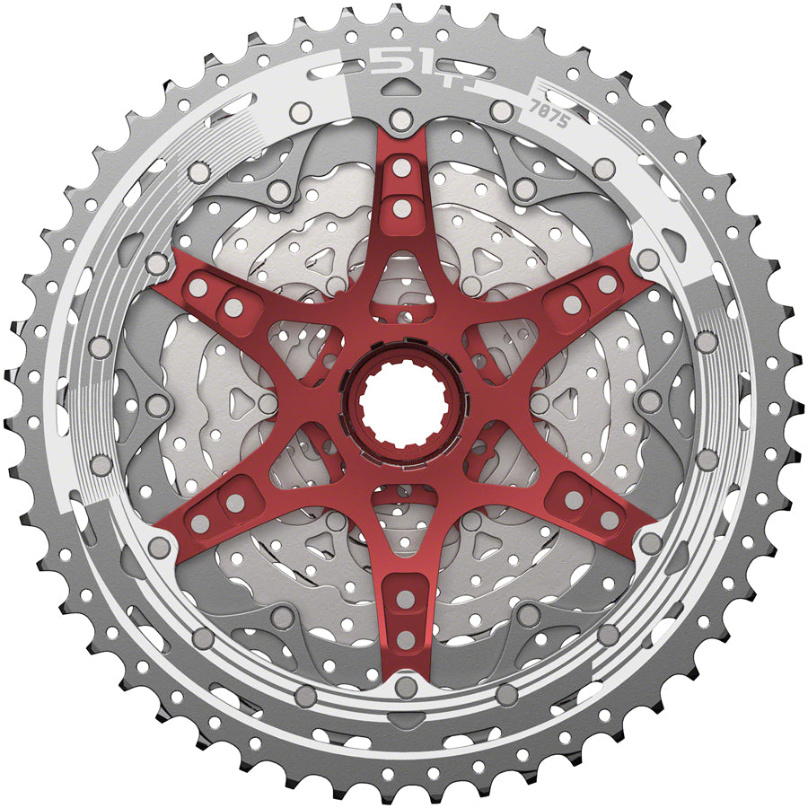 SunRace CSMZ903 Cassette - 12-Speed, 11-51t, Metallic Silver - Cassettes - MZ 12-Speed Cassette