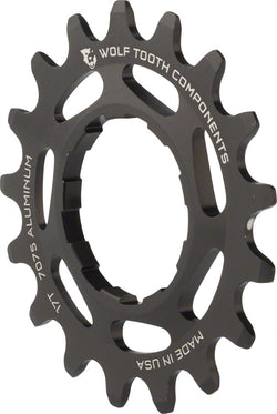 Wolf Tooth Single Speed Aluminum Cog - 17t, Compatible with 3/32" Chains, Black MPN: AL-SS-COG17 UPC: 812719021166 Driver and Single Cog Aluminum Single Speed Cog
