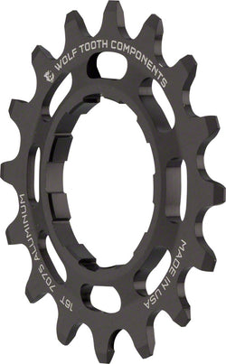 Wolf Tooth Single Speed Aluminum Cog - 16t, Compatible with 3/32" Chains, Black MPN: AL-SS-COG16 UPC: 812719025959 Driver and Single Cog Aluminum Single Speed Cog